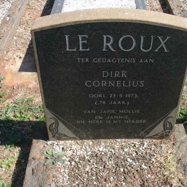 ROUX Dirk Cornelius, le -1973