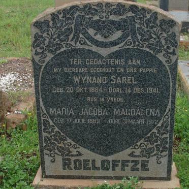 ROELOFFZE Wynand Sarel 1884-1941 &amp; Maria Jacoba Magdalena 1889-1972