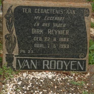 ROOYEN Dirk Reynier, van 1903-1963