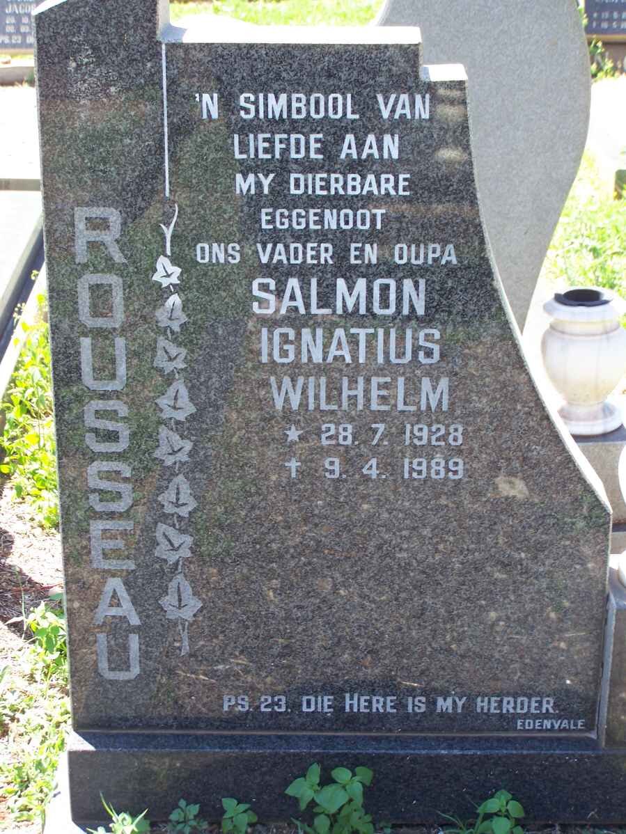 ROUSSEAU Salmon Ignatius Wilhelm 1928-1989