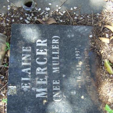 ROBERTSON Mary Elizabeth 1910-1972 :: MERCER Elaine nee MULLER 1937-2002 