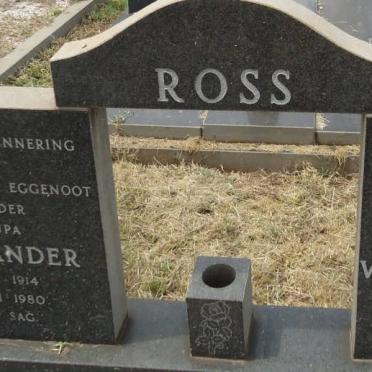 ROSS Alexander 1914-1980 &amp; Wilhelmina M. 1916-2003