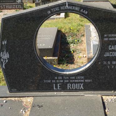 ROUX Gabriël Jacobus, le 1913-1987