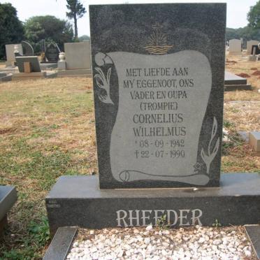 RHEEDER Cornelius Wilhelmus 1942-1990