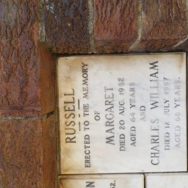 RUSSELL Charles William -1957 &amp; Margaret -1952