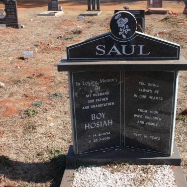 SAUL Boy Hosiah 1934-2010