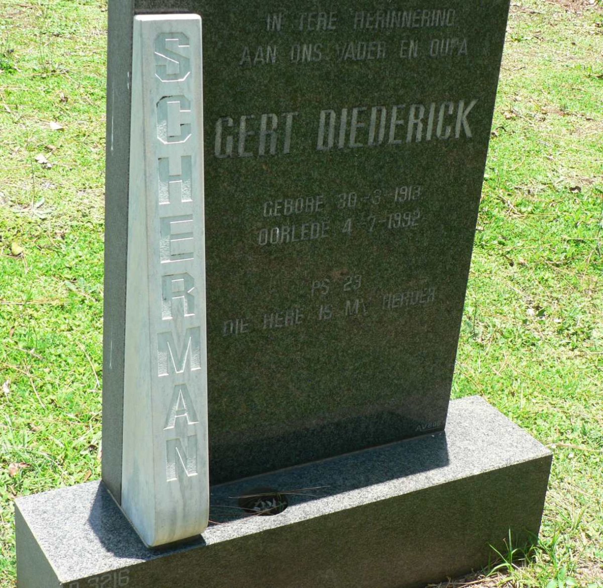 SCHERMAN Gert Diederick 1913-1992