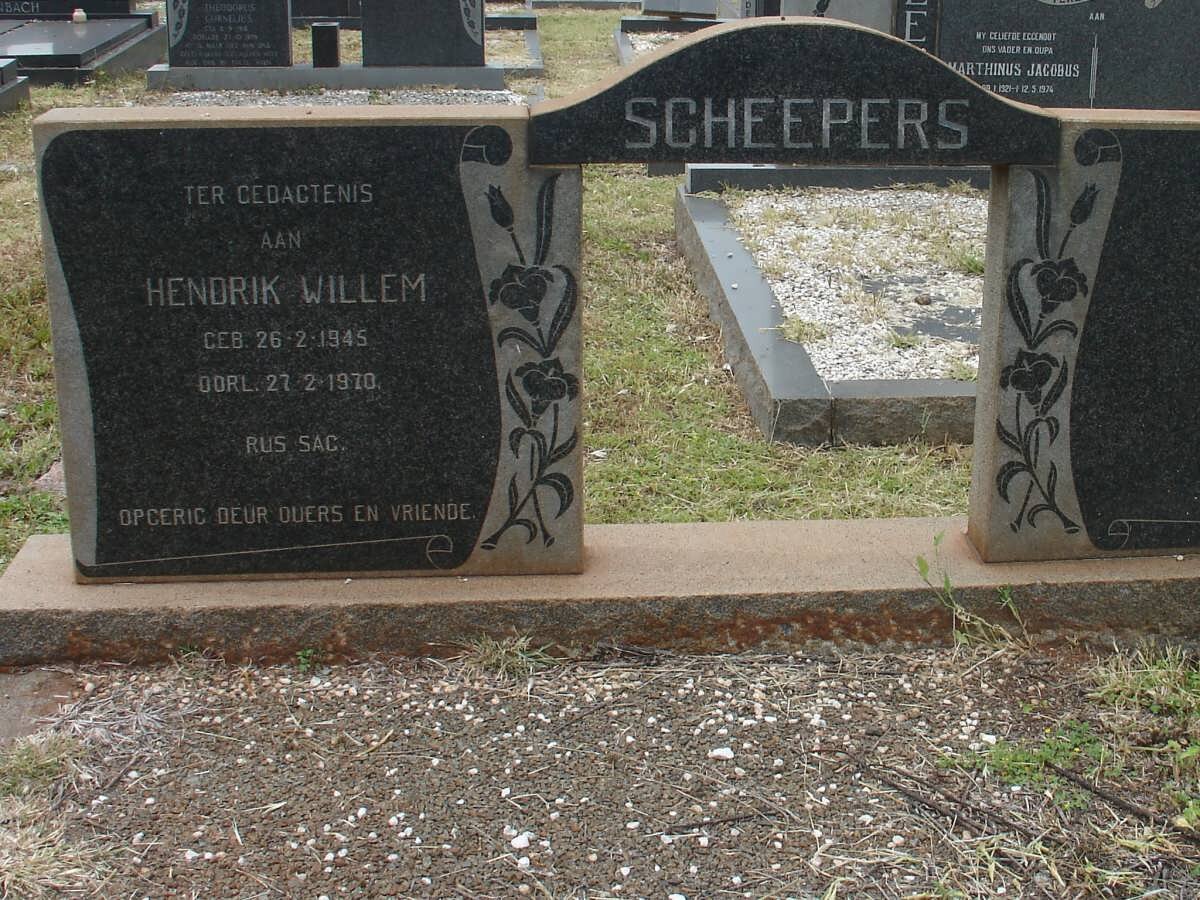 SCHEEPERS Hendrik Willem 1945-1970