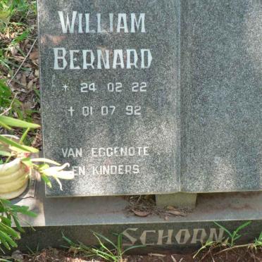 SCHORN William Bernard 1922-1992