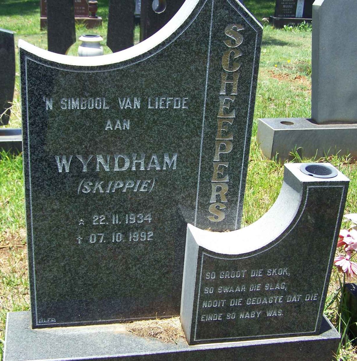 SCHEEPERS Wyndham 1934-1992