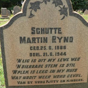 SCHUTTE Martin Ryno 1886-1944