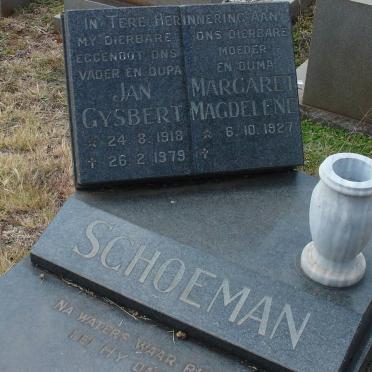 SCHOEMAN Jan Gysbert 1918-1979 &amp; Margaret Magdelene 1927-