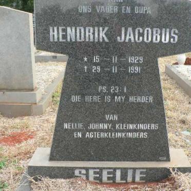SEELIE Hendrik Jacobus 1929-1991