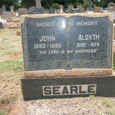 SEARLE John 1893-1950 &amp; Aldyth 1892-1979