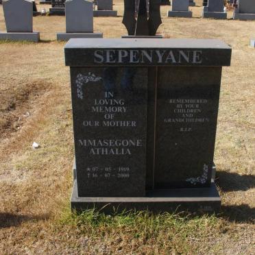 SEPENYANE Mmasegone Athalia 1919-2000