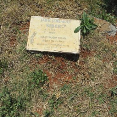 SIBEKO Jabu Jeremiah 1909-2009