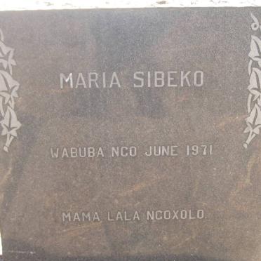 SIBEKO Maria -1971