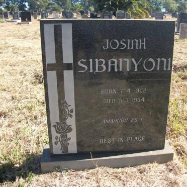 SIBANYONI Josiah 1902-1964