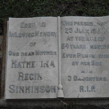 SINKIMSON Katherina Regina -1927