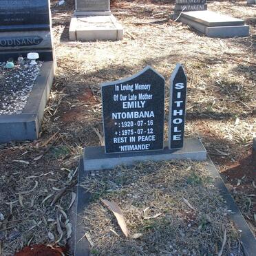 SITHOLE Emily Ntombana 1920-1975