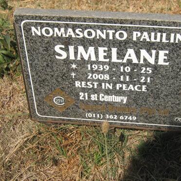SIMELANE Nomasonto Pauline 1939-2008