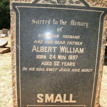 SMALL Albert William -1887