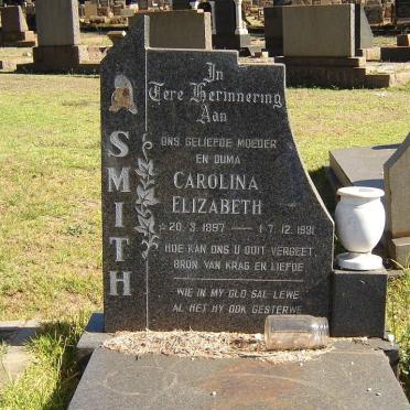 SMITH Carolina Elizabeth 1897-1981