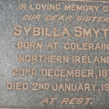 SMYTH Sybilla 1873-1944