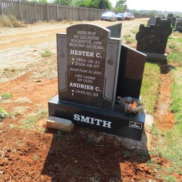 SMITH Andries C. 1949- &amp; Hester C. 1954-2008