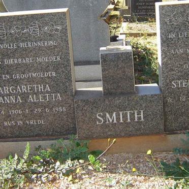 SMITH Stephen Ignatius 1892-1980 &amp; Margaretha Susanna Aletta 1906-1988