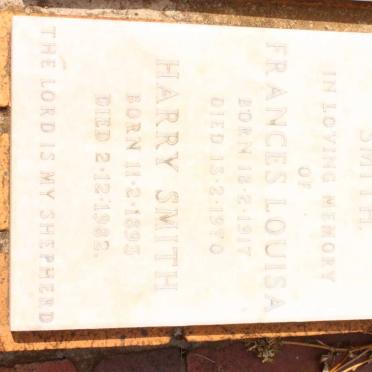 SMITH Harry 1893-1982 &amp; Frances Louisa 1917-1970