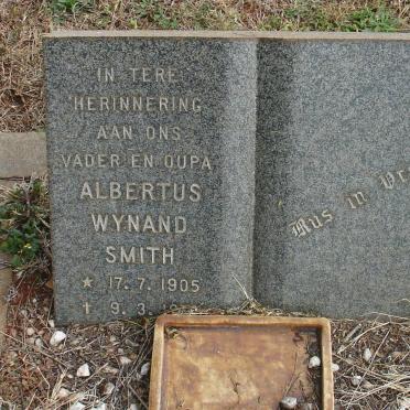 SMITH Albertus Wynand 1905-19??