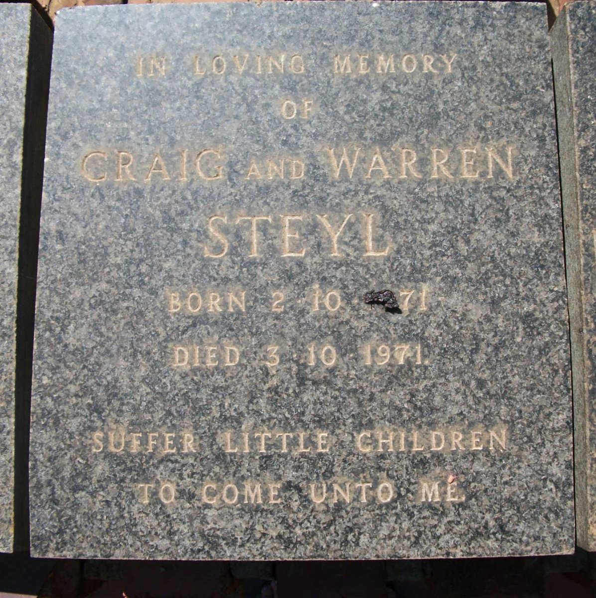 STEYL Craig 1971-1971 :: STEYL Warren 1971-1971