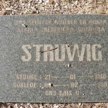 STRUWIG Maria Fredericka Carolina 1910-1988