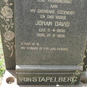 STAPELBERG Johan David, von 1900-1956