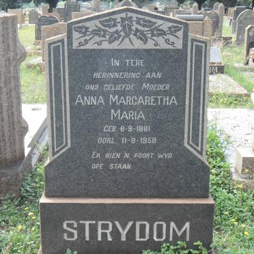 STRYDOM Anna Margaretha Maria 1881-1958