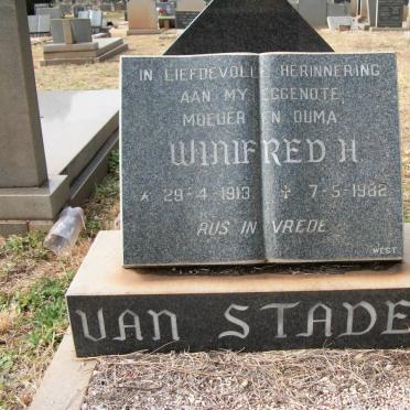 STADEN Winifred H. 1913-1982