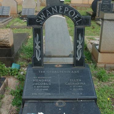 SWANEPOEL Hendrik Jacobus 1900-1987  &amp; Ellen Catharina 1911-1991