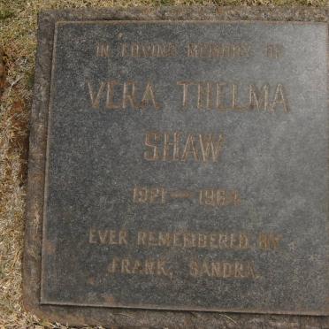 SHAW Vera Thelma 1921-1964