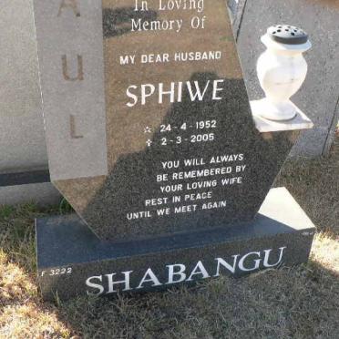 SHABUNGU Sphiwe 1952-2005