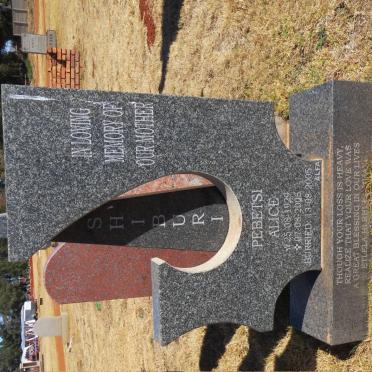 SHIBURI Pebetsi Alice 1929-2005