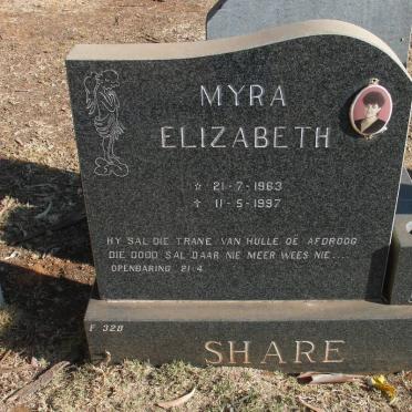 SHARE Myra Elizabeth 1963-1997
