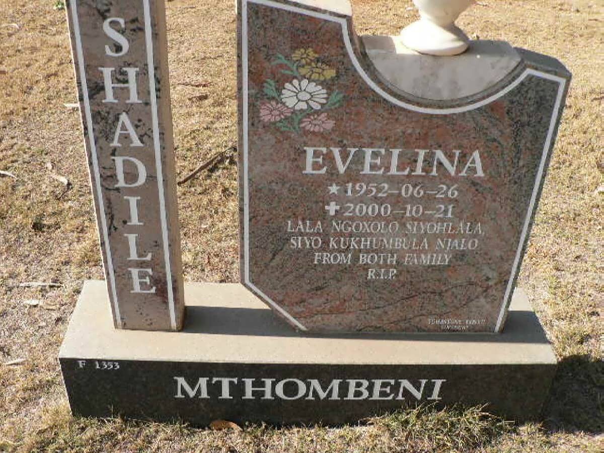 SHADILE Evelina 1952-2000