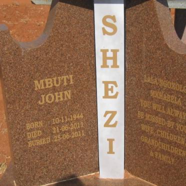 SHEZI Mbuti John 1944-2011