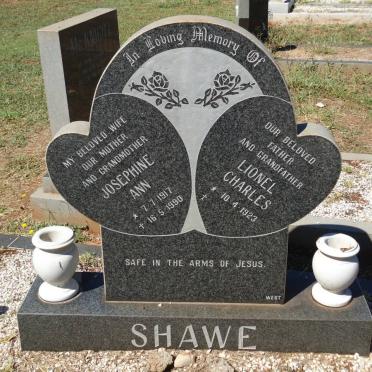 SHAWE Lionel Charles 1923- &amp; Josephine Ann 1917-1990