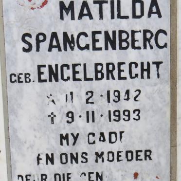 SPANGENBERG Matilda nee ENGELBRECHT 1942-1993