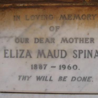 SPINAS Eliza Maud 1887-1960