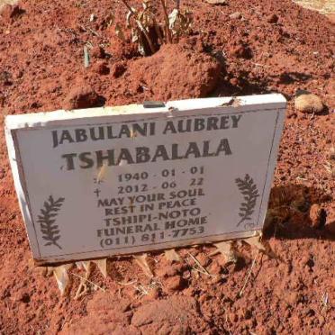 TSHABALALA Jabulani Aubrey 1940-2012