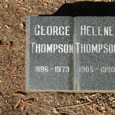 THOMPSON George 1896-1973 &amp; Helene 1905-1990