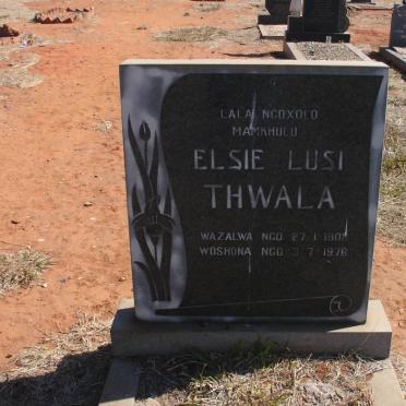 THWALA Elsie Lusi 1908-1978